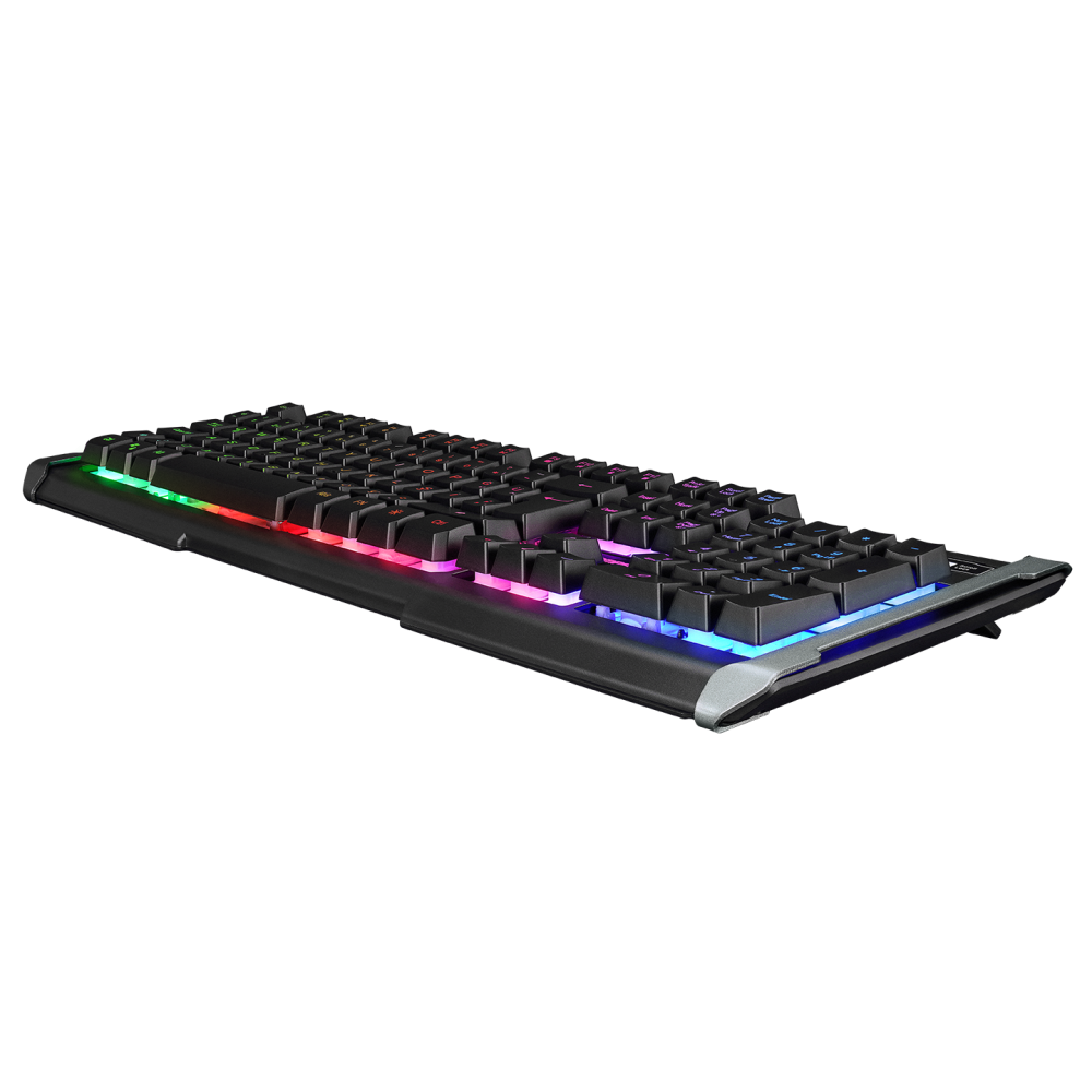 KB-R21 CYBER Siyah USB Rainbow Backlight Membrane Gaming Oyuncu Klavye - Rampage