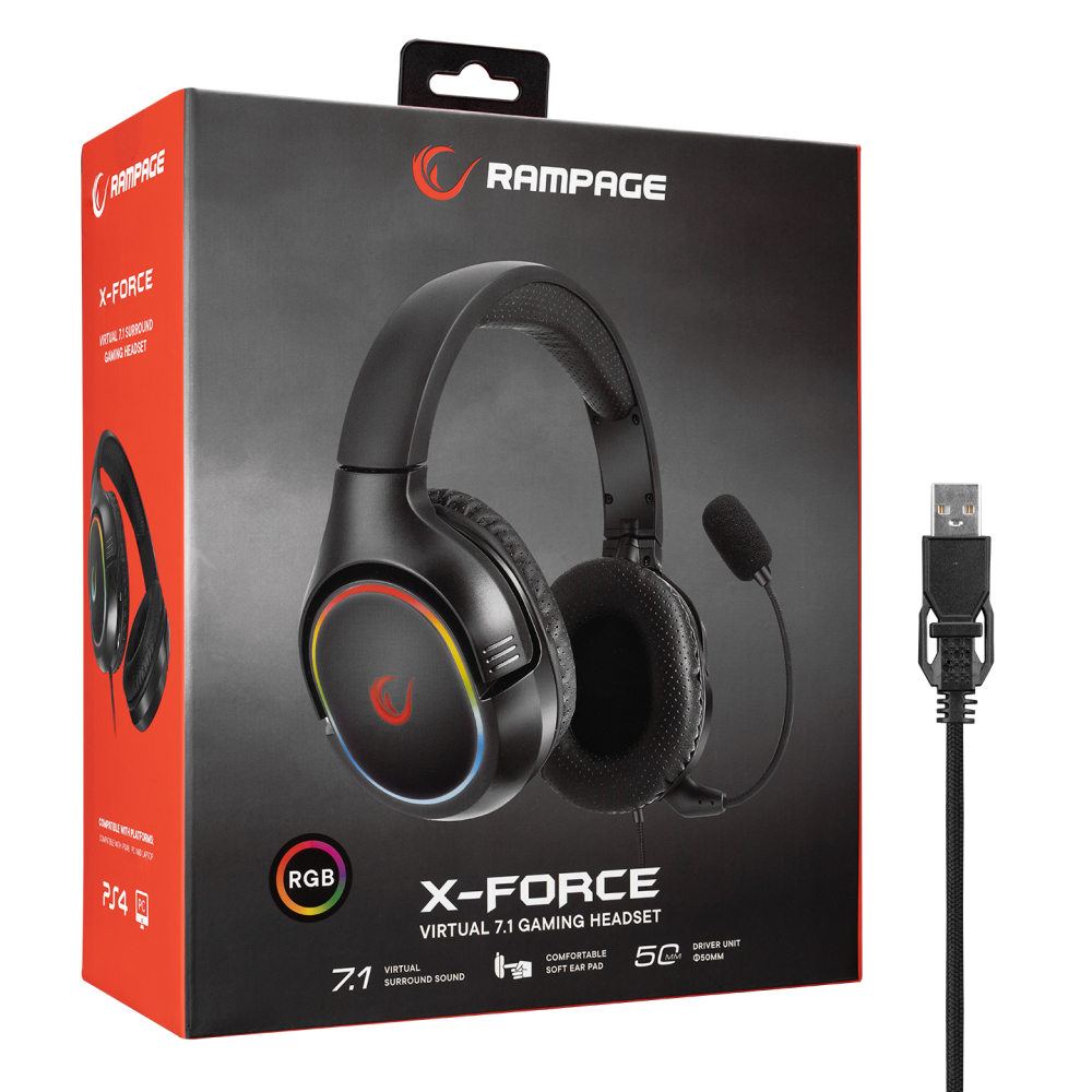 RX9 X-FORCE RGB 7.1 Oyuncu Kulaklığı