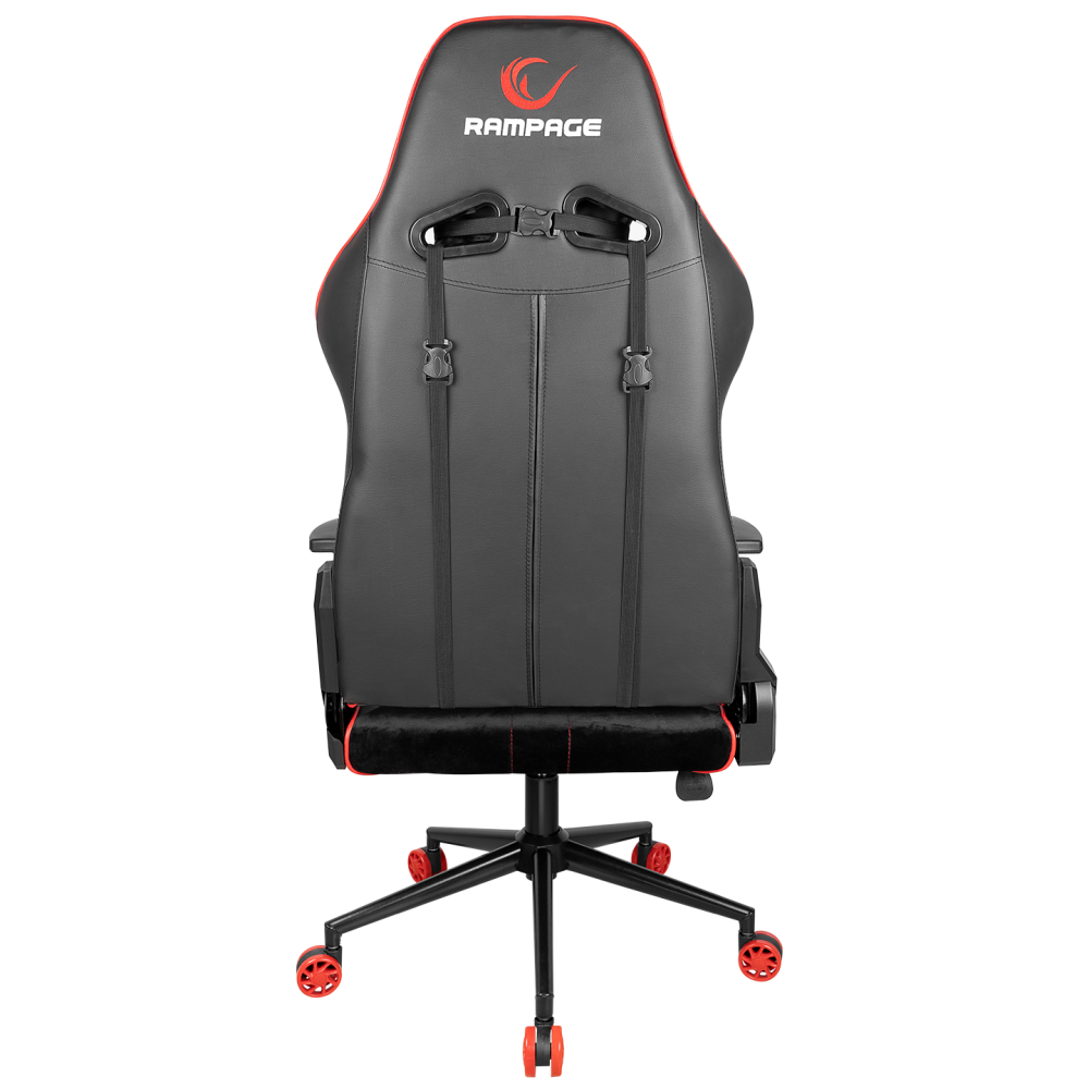 KL-R9 Alcantara Series High-End Non-Sweating Fabric Gaming Chair-Red/Black