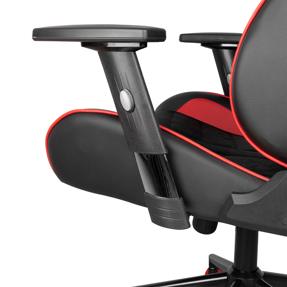 KL-R9 Alcantara Series High-End Non-Sweating Fabric Gaming Chair-Red/Black