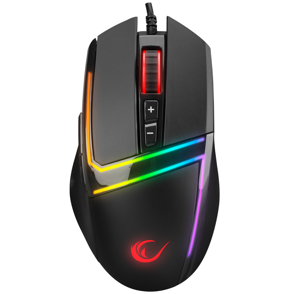 SMX-R76 BOLT Usb Siyah RGB Ledli 10000 dpi Gaming Oyuncu Mouse - Rampage