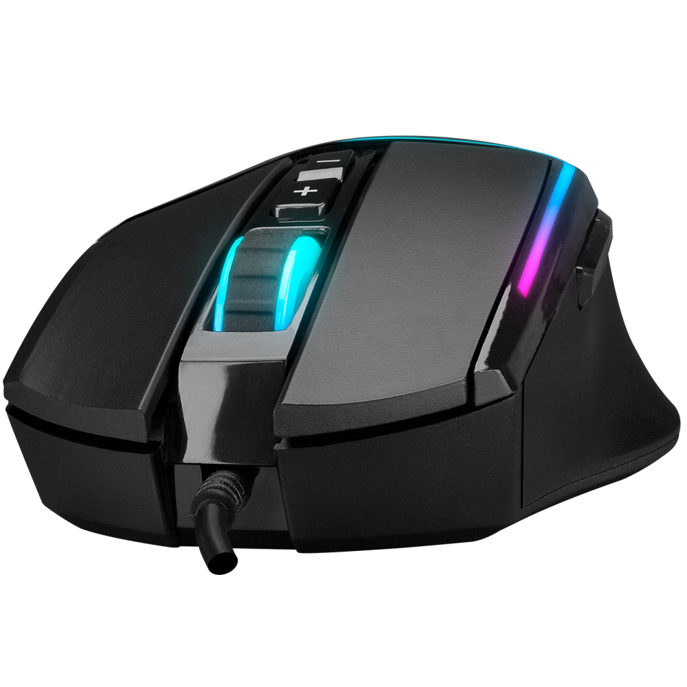 SMX-R76 BOLT Usb Siyah RGB Ledli 10000 dpi Gaming Oyuncu Mouse - Rampage