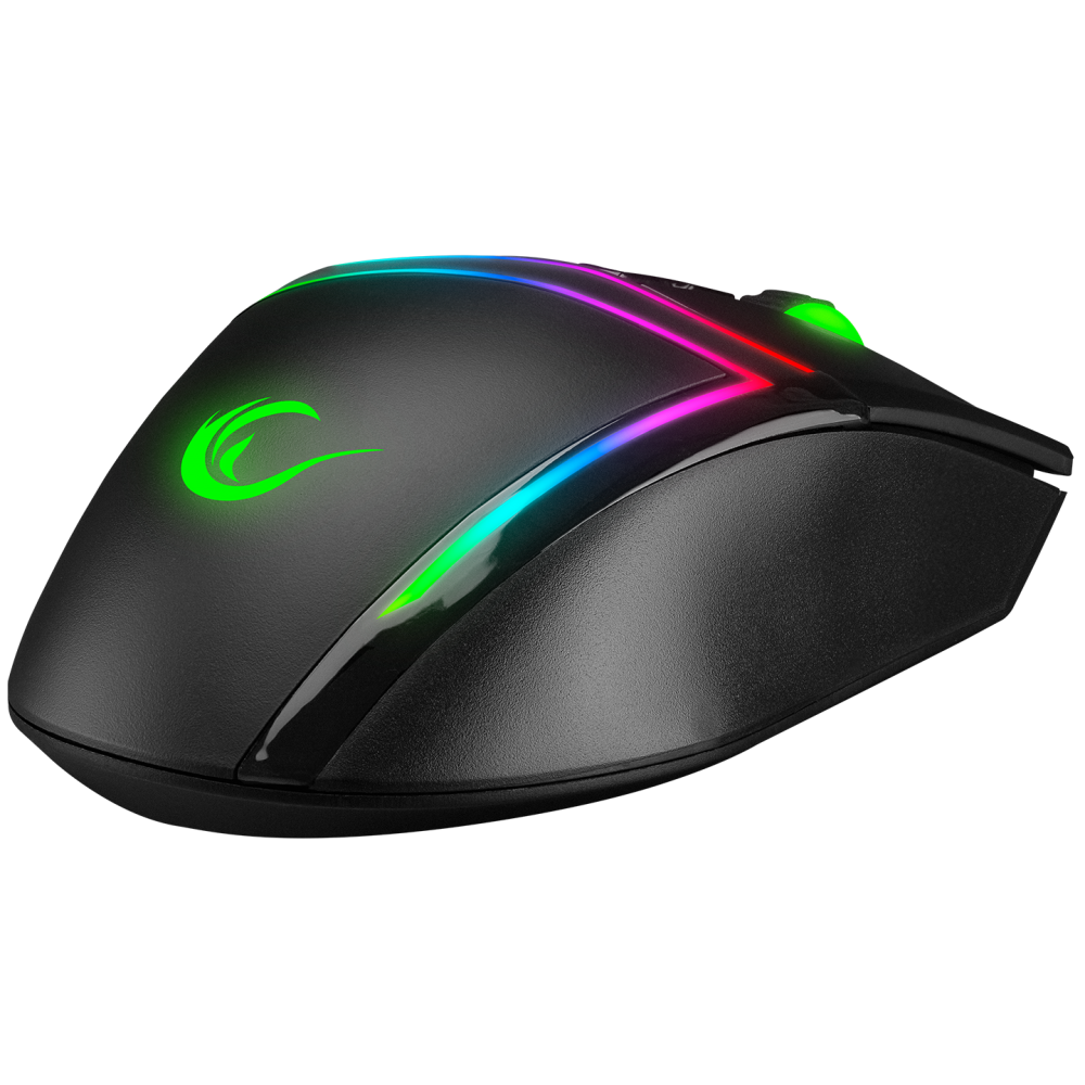 SMX-R76 BOLT Usb Siyah RGB Ledli 10000 dpi Gaming Oyuncu Mouse - Rampage