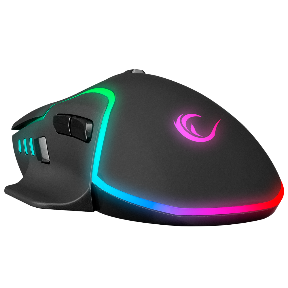 Miracle M2 Usb Siyah 8 Tuşlu RGB 7200dpi Gaming Oyuncu Mouse - Rampage