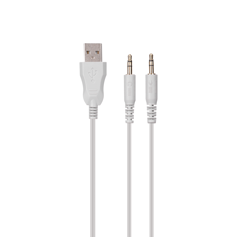 SN-R10 ALQUIST 3.5mm RGB Oyuncu Kulaklığı - Beyaz - Rampage