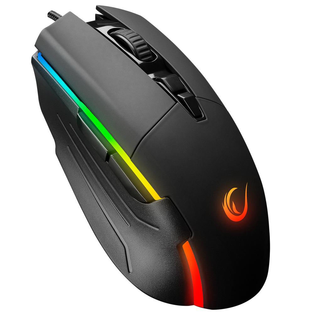 SMX-52 BROKER Usb Siyah RGB Işıklı 7200 dpi Gaming Oyuncu Mouse - Rampage