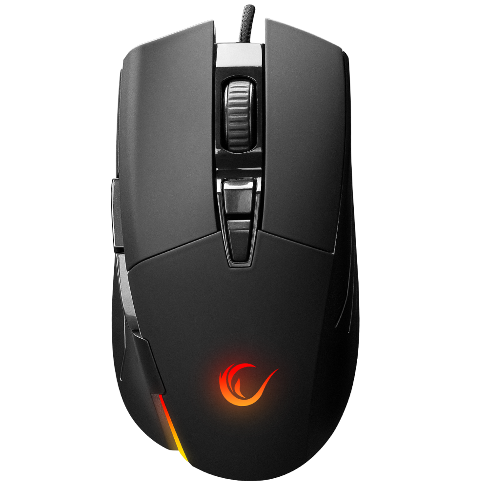 SMX-52 BROKER Usb Siyah RGB Işıklı 7200 dpi Gaming Oyuncu Mouse - Rampage
