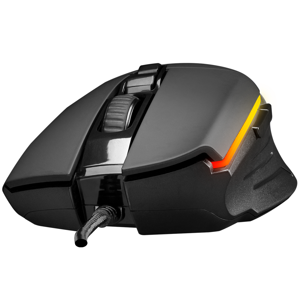 SMX-52 BROKER Usb Siyah RGB Işıklı 7200 dpi Gaming Oyuncu Mouse - Rampage