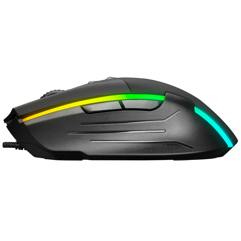 SMX-52 BROKER Usb Siyah RGB Işıklı 7200 dpi Gaming Oyuncu Mouse - Rampage