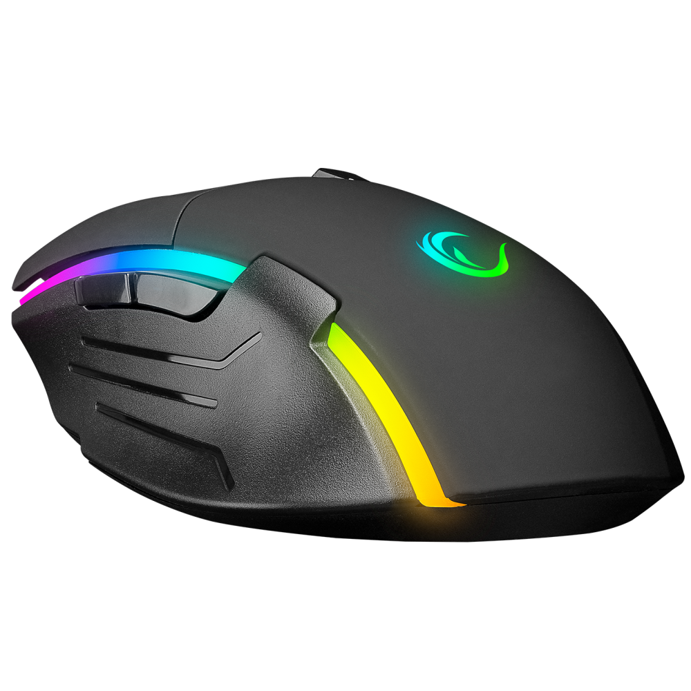 SMX-52 BROKER Usb Siyah RGB Işıklı 7200 dpi Gaming Oyuncu Mouse - Rampage