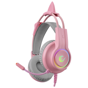 Rm-K91 X-Catty RGB 7.1 Oyuncu Kulaklığı-Pembe