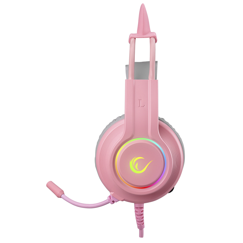 RM-K91 X-CATTY RGB 7.1 Oyuncu Kulaklığı - Pembe - Rampage