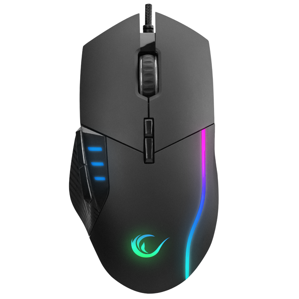 SMX-R83 X-FORCE Usb Siyah 10000 dpi RGB Aydınlatmalı Gaming Oyuncu Mouse - Rampage