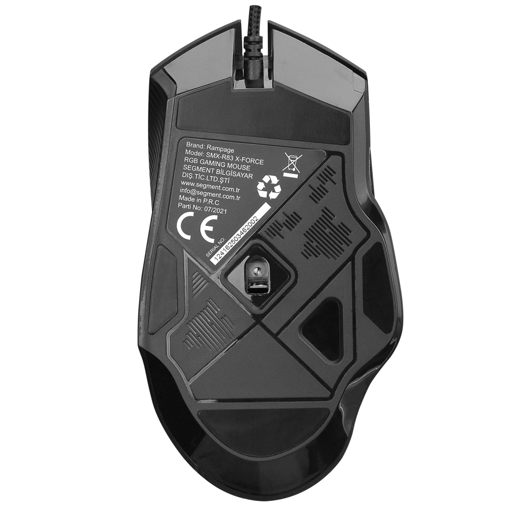 SMX-R83 X-FORCE Usb Siyah 10000 dpi RGB Aydınlatmalı Gaming Oyuncu Mouse - Rampage