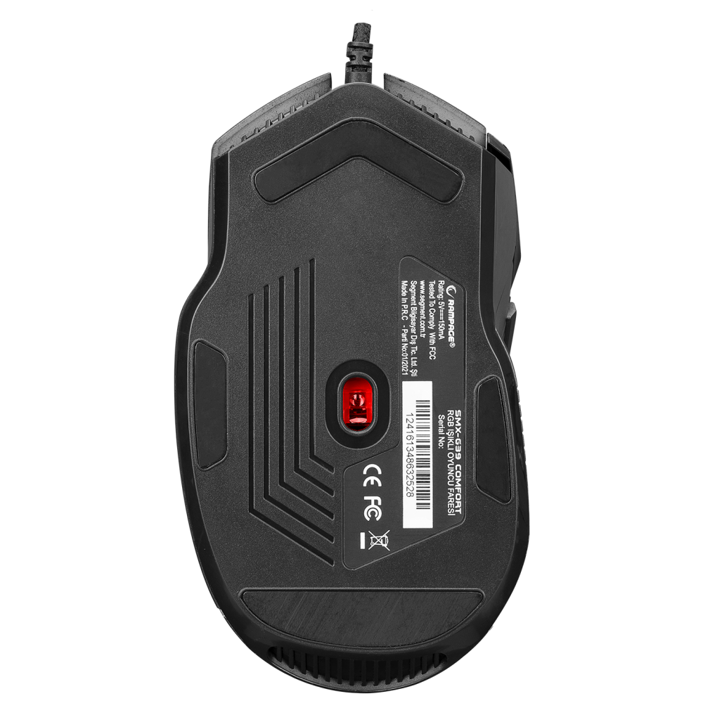 SMX-G39 COMFORT Usb 8 Makro+Extra Atış Tuşlu RGB 12800 DPI Gaming Oyuncu Mouse - Rampage