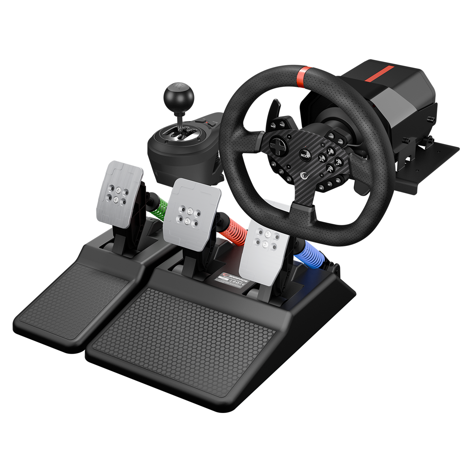 Rowdy V997 Only PC-3 Pedallı Vitesli Force Feedback Oyuncu Direksiyonu