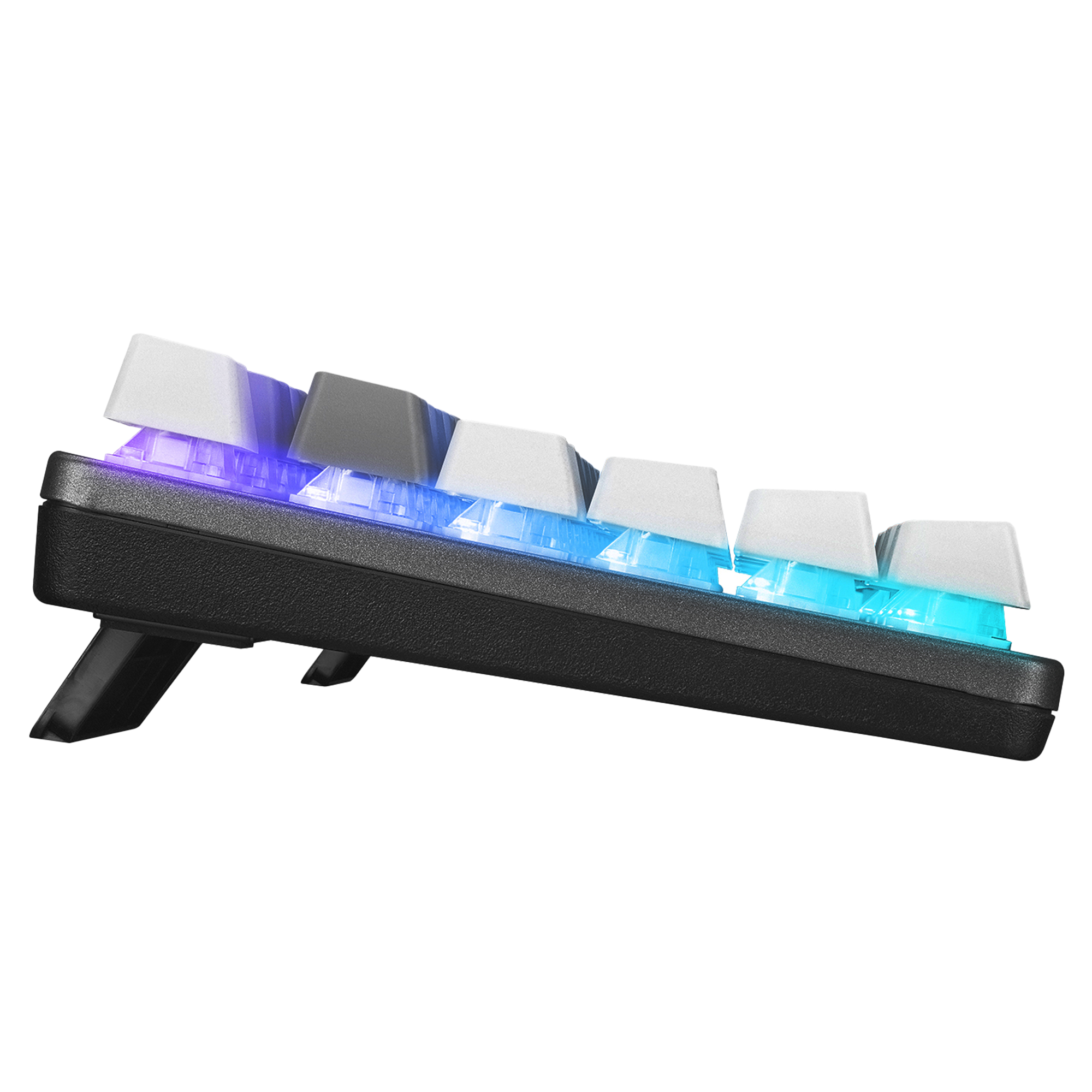Snug K14 Blue Switch Rainbow TKL Mechanical Gaming Keyboard-White/Gray