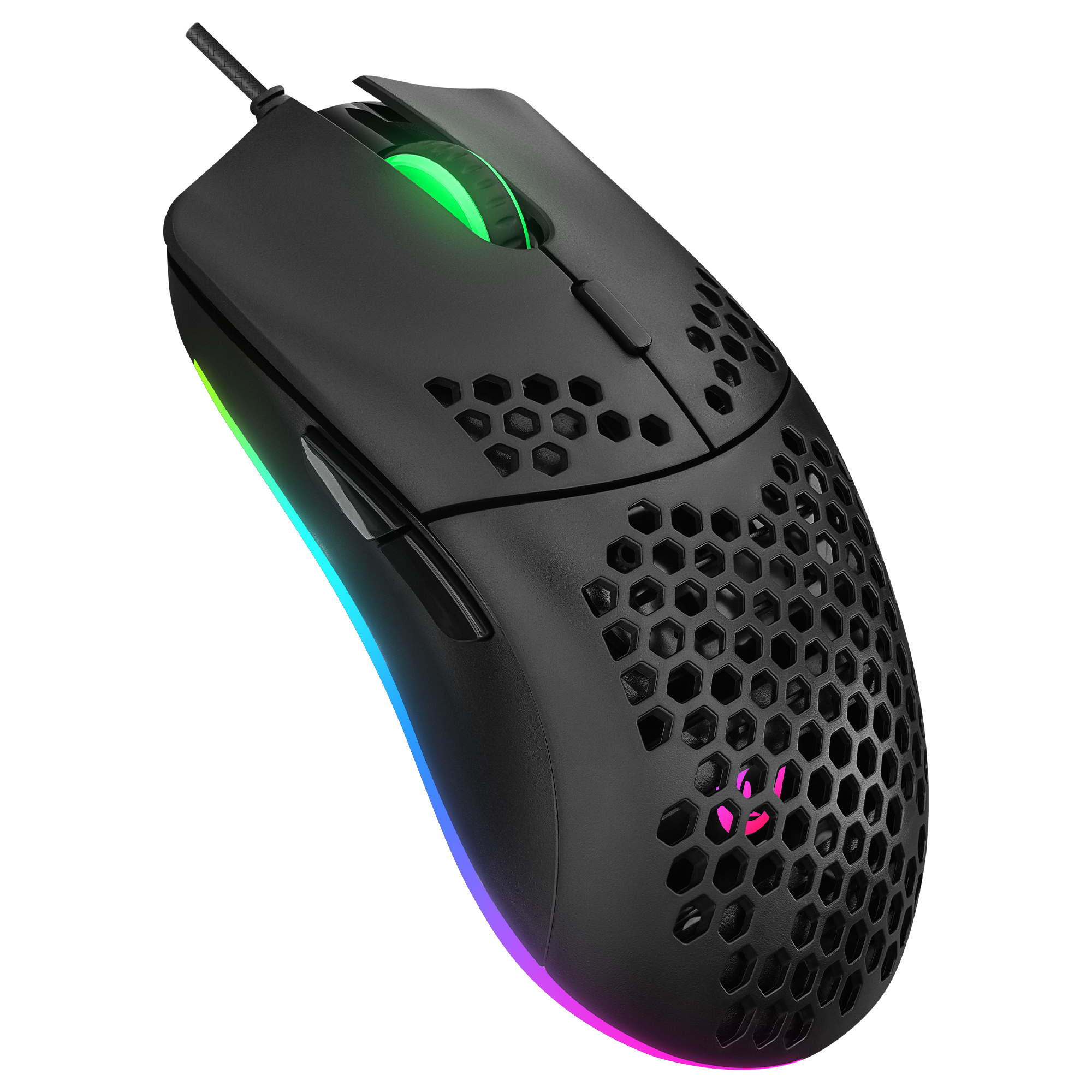 Kb-R310 Broker Rainbow Illuminated Gaming Keyboard + Mouse Set-Black