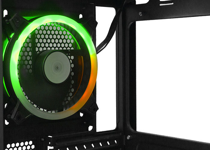 SPECTRUM Siyah RGB Fan Temperli Cam Gaming Kasa - Rampage