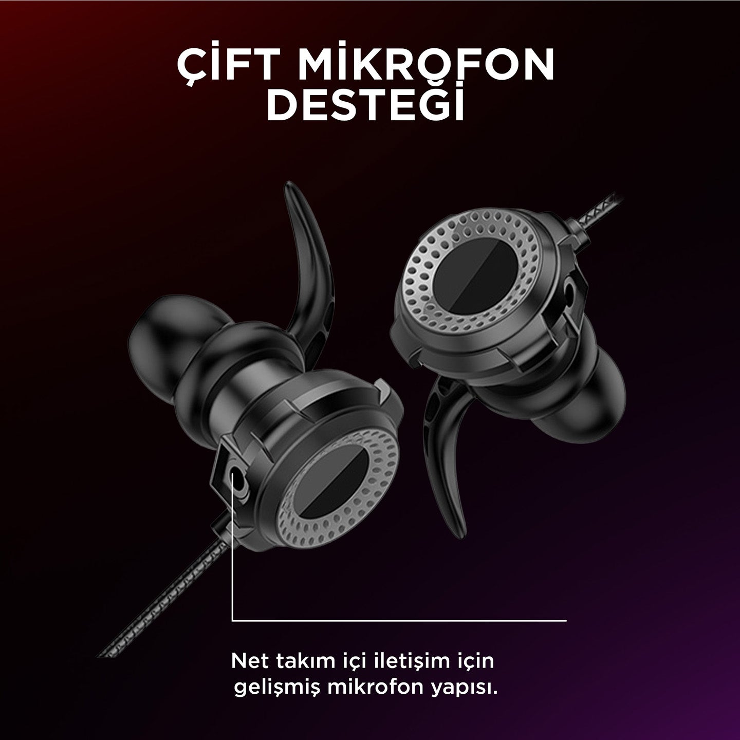 Rm-K21 Superb 3.5mm In-Ear Gaming Headset-Black