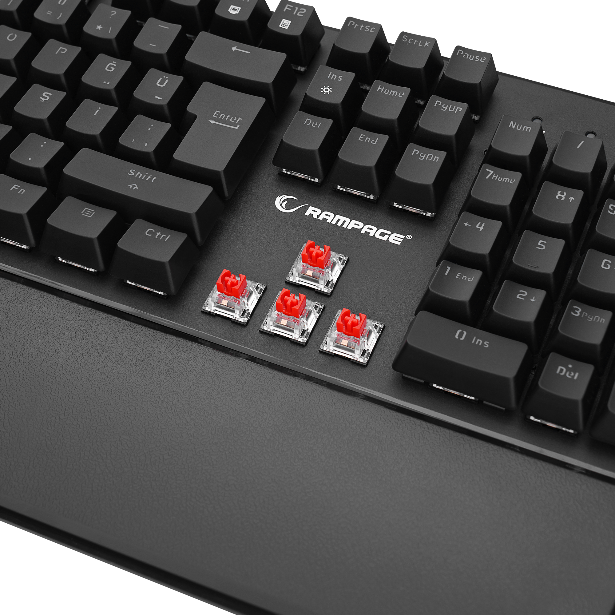 KB-R86 UMBRA Siyahı Red Switch Mekanik Gaming Oyuncu Klavye - Rampage