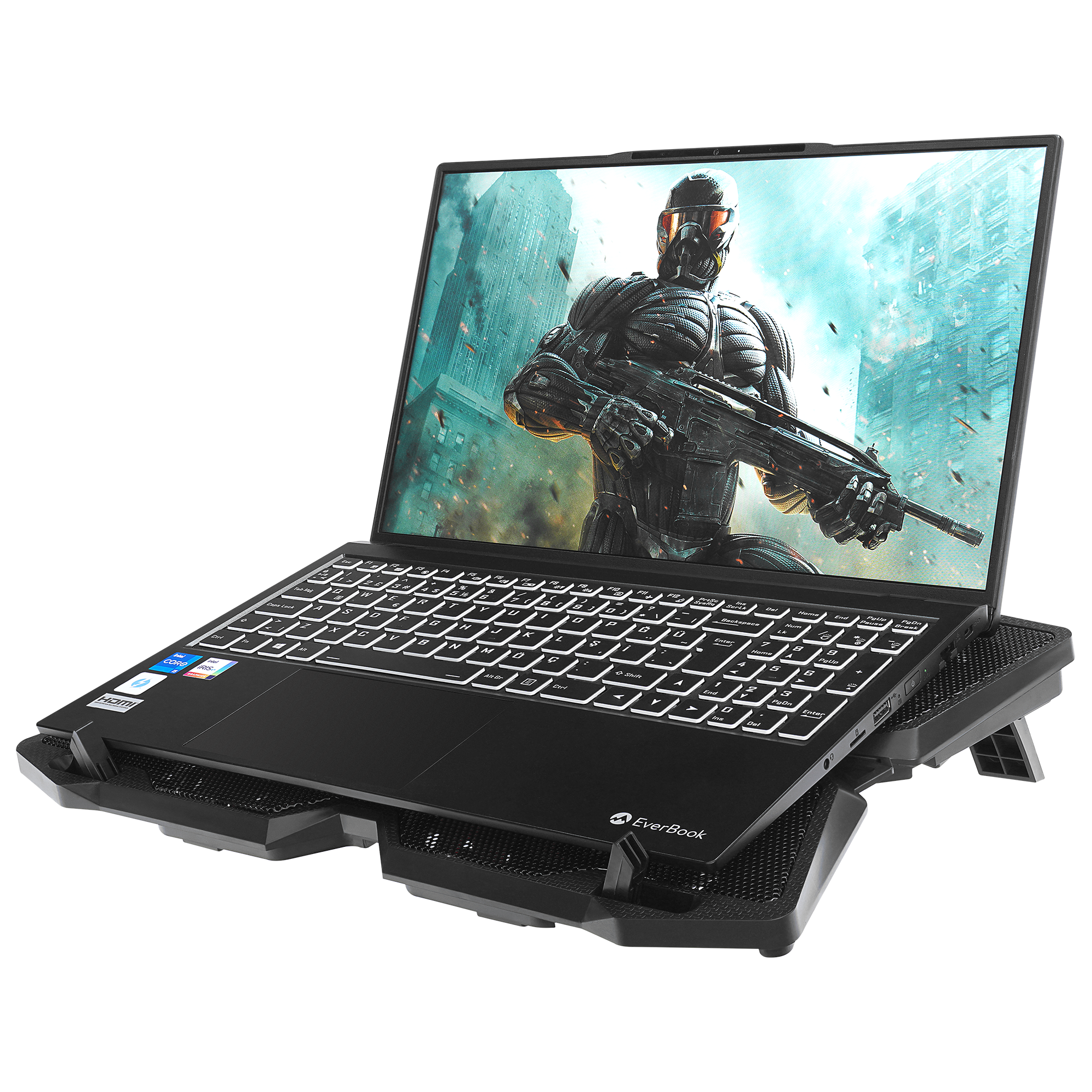 AD-RC3 X-DRAGON Siyah 4 Adet Fan 10-17 inç Notebook Soğutucu Stand - Rampage