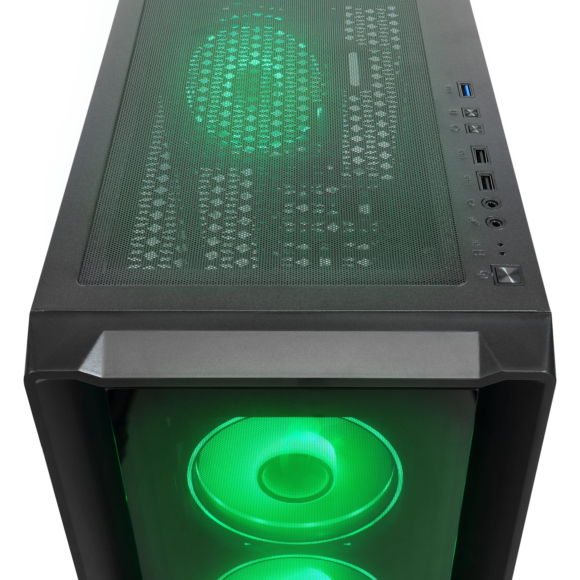 SIRIUS Temperli Camlı Siyah 4*12cm RGB Fan E-ATX Mid-T Gaming Oyuncu Kasası - Rampage