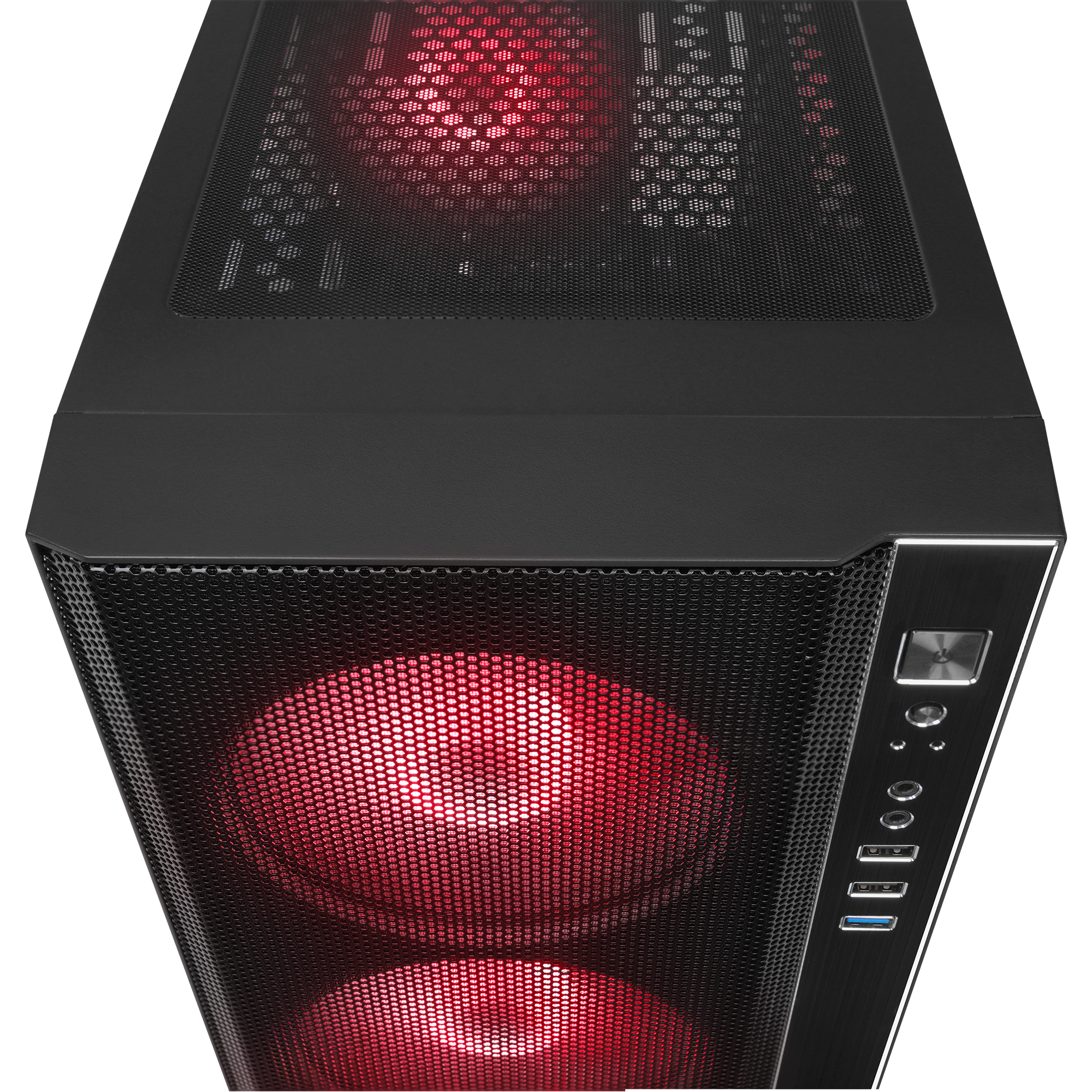 CARISMA MESH 650W 80+ 4*12cm Rainbow Temperli Camlı ATX Mid-T Gaming Oyuncu Kasası - Rampage