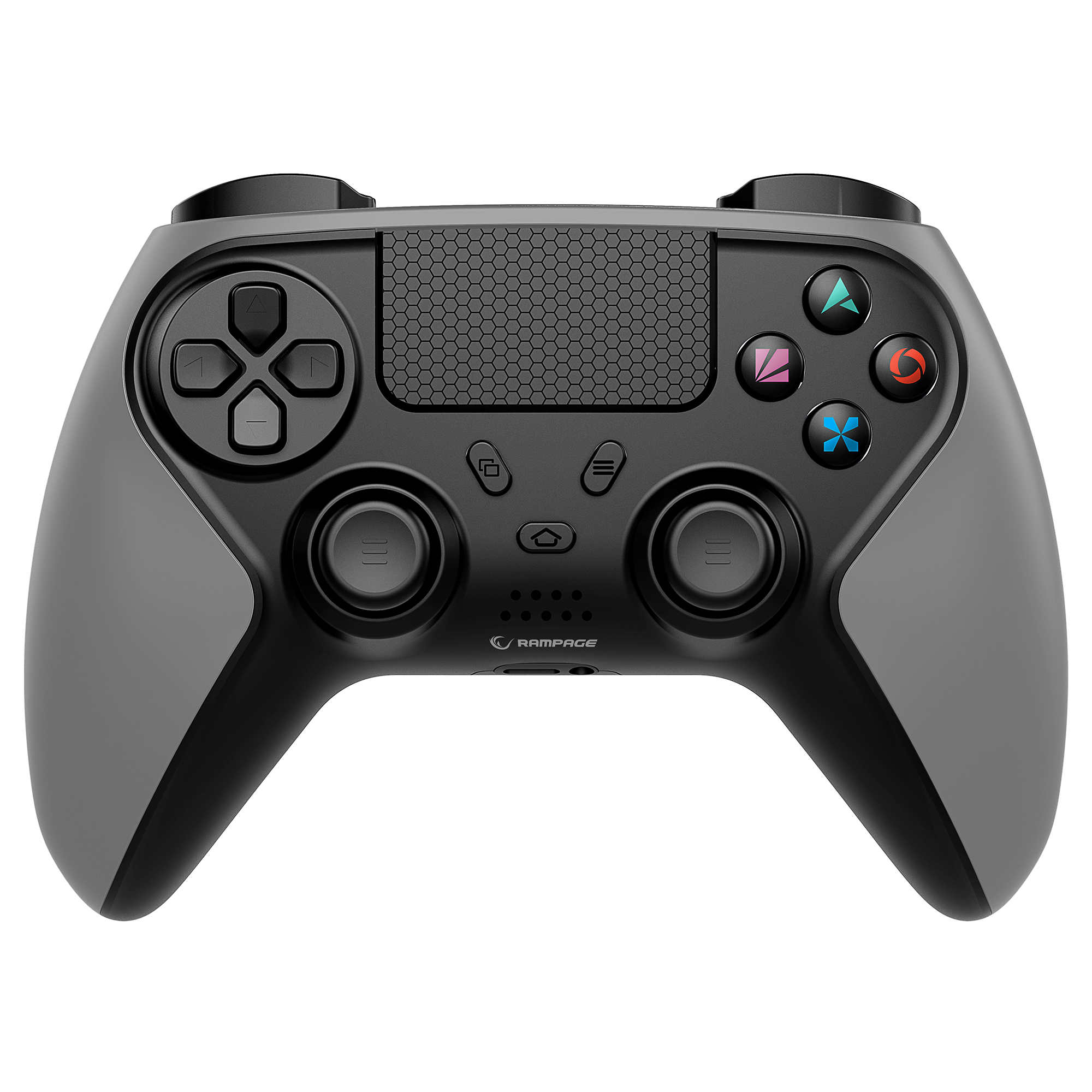 Tactic Metalik Siyah Bluetooth Çift Titreşimli PS4-Gamepad Joypad - Rampage