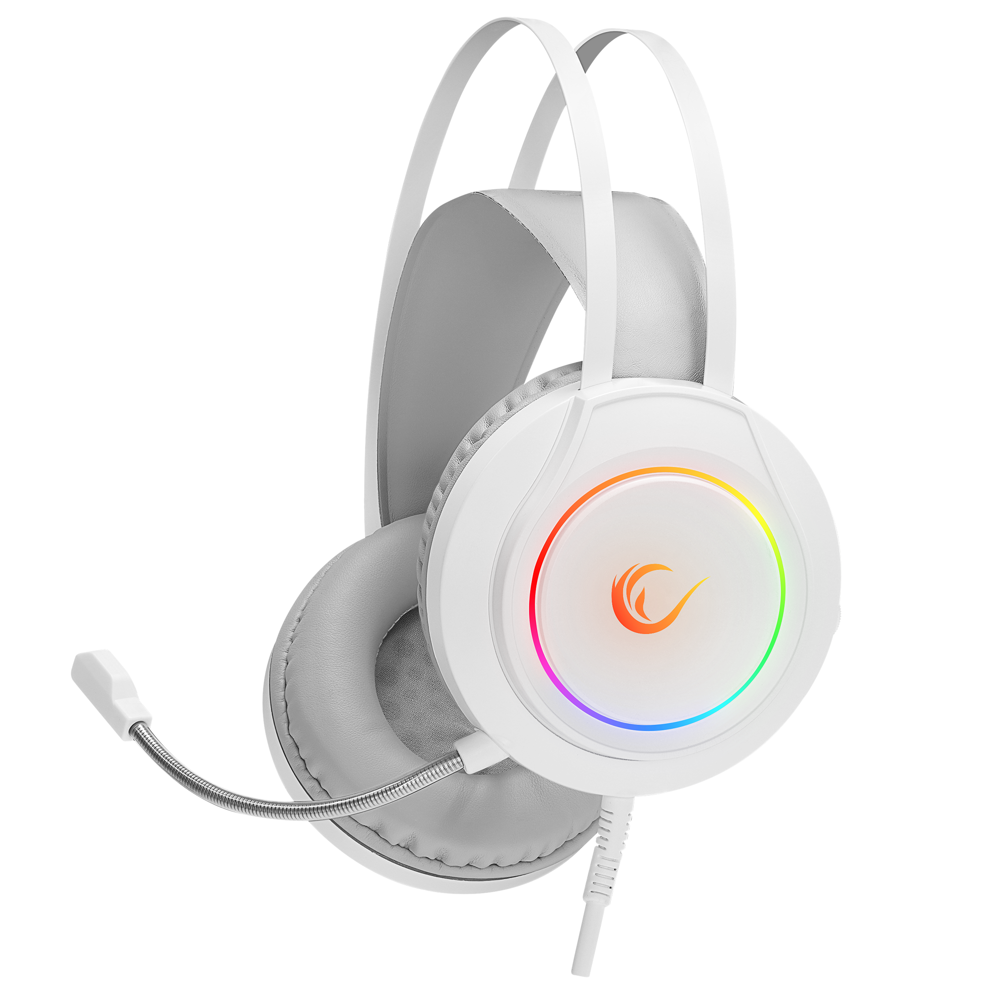 RM-K45 ORBIT-S Beyaz RGB Led 7.1 Gaming Mikrofonlu Oyuncu Kulaklığı