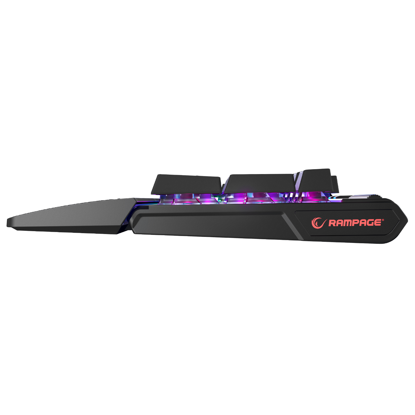 Carbon Pro Siyah/Gri Wireless OUTEMU Red Switch Gaming Oyuncu Klavyesi - Rampage