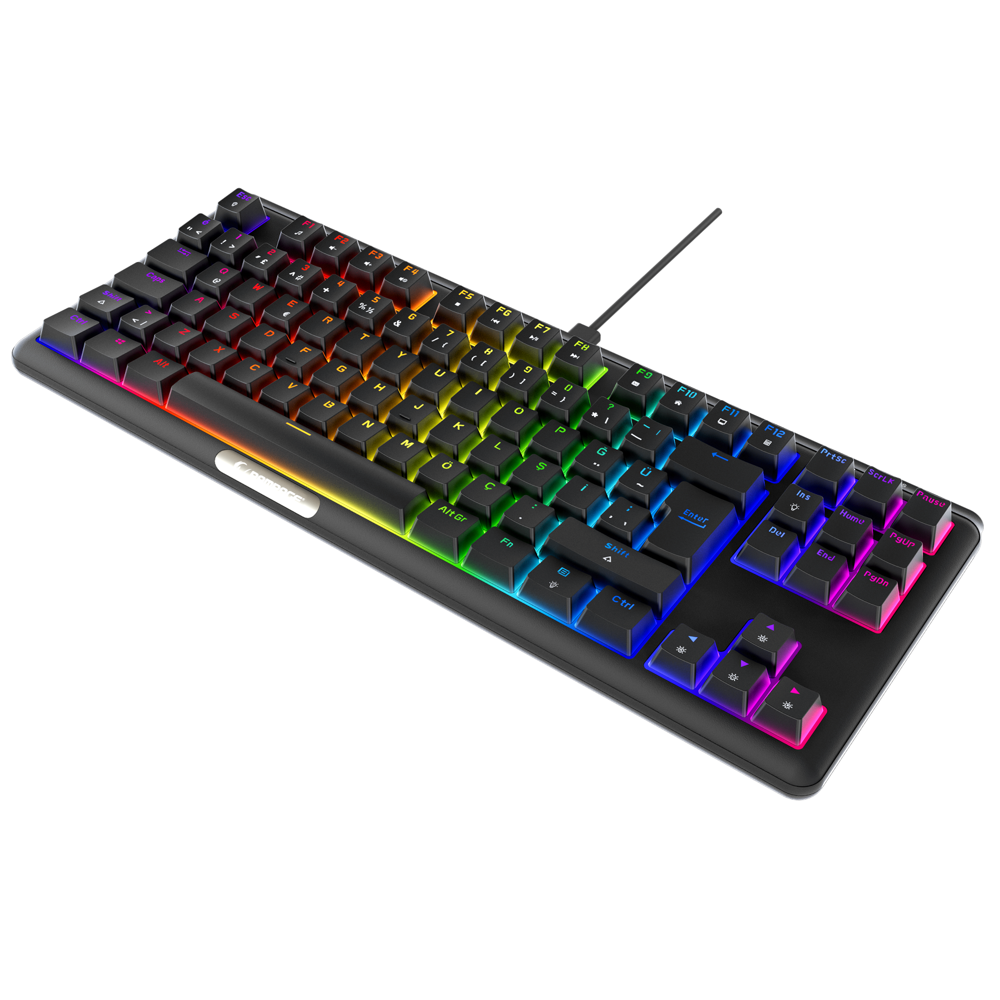 CLAW Siyah TKL RED SWITCH Mekanik Gaming Oyuncu Klavyesi - Rampage