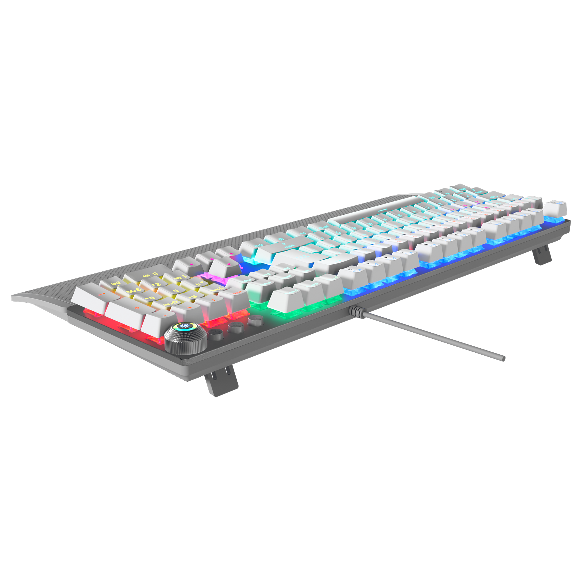 KB-R28 BLADE PLUS Beyaz Tam Türkçe Red Switch Gaming Klavye - Rampage