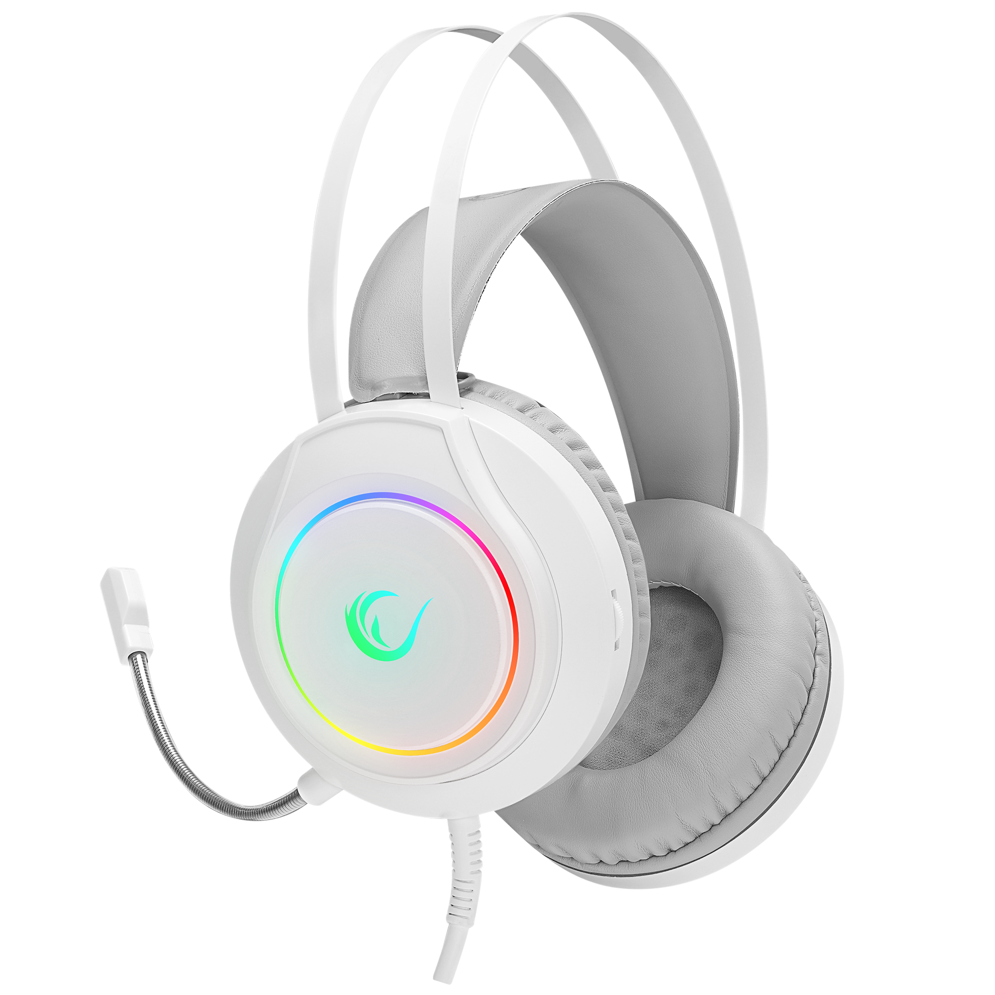RM-K45 ORBIT-S Beyaz RGB Led 7.1 Gaming Mikrofonlu Oyuncu Kulaklığı