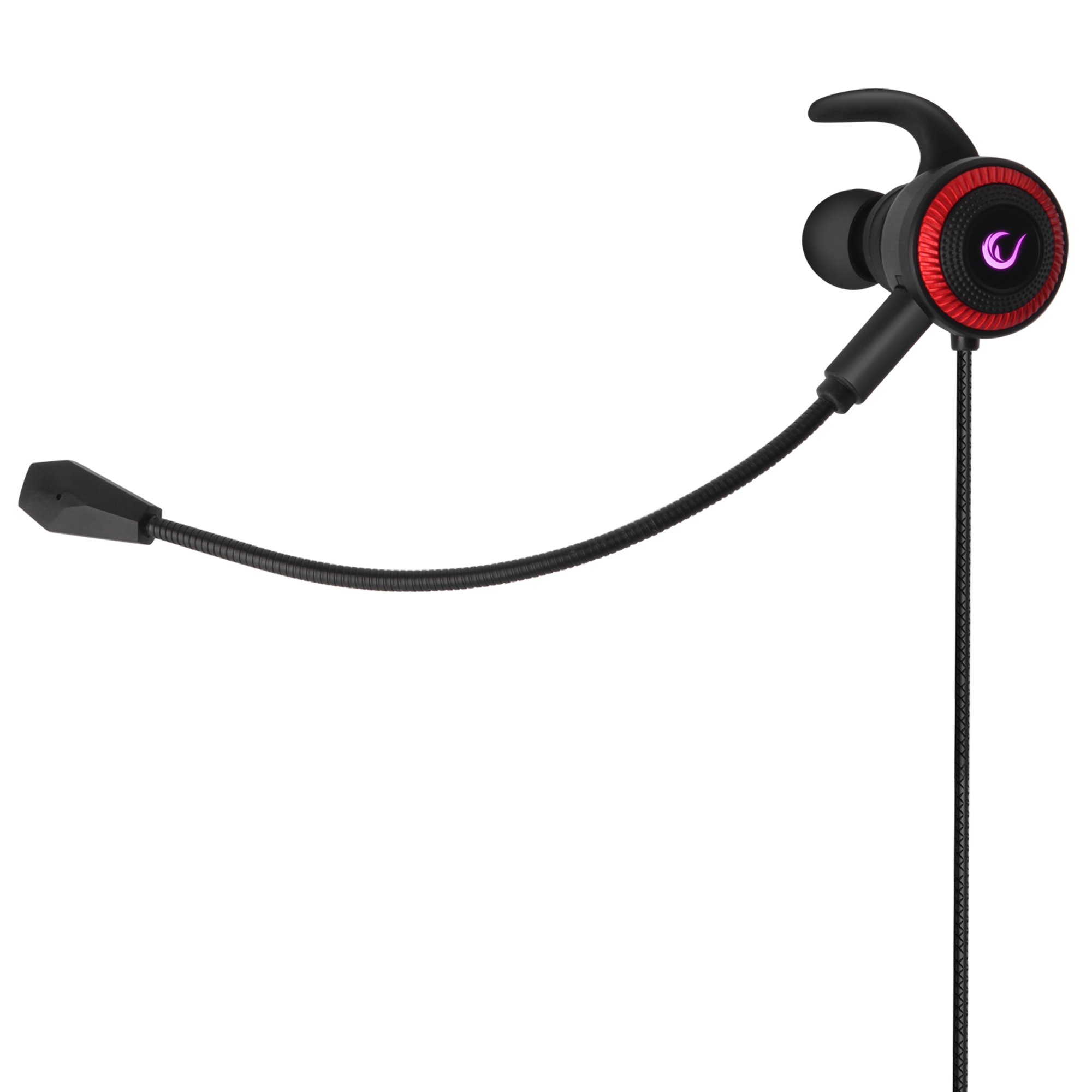 Rm-K34 Flash Type-C Telefon Uyumlu Kulak İçi Mikrofonlu Oyuncu Kulaklık-Kırmızı