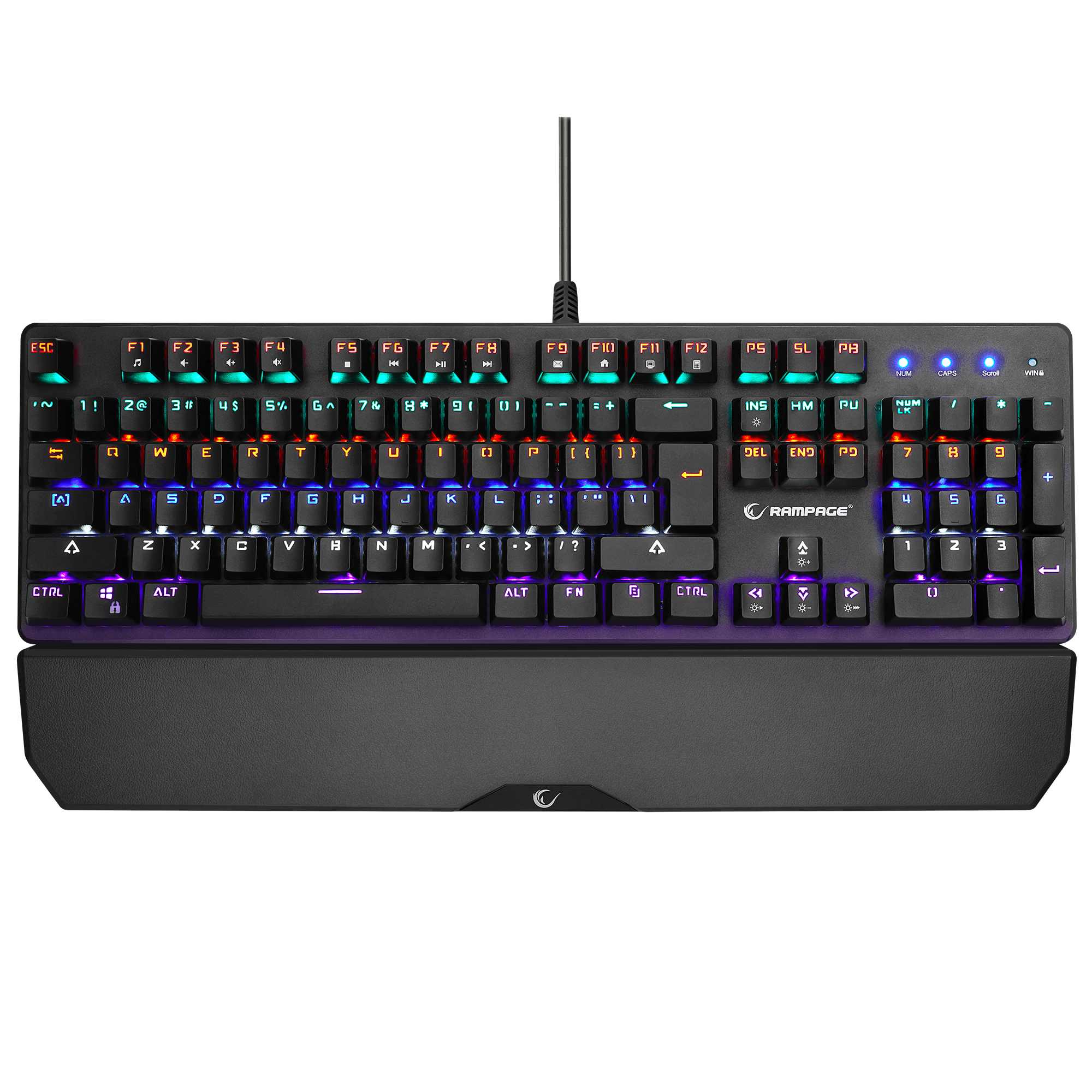 KB-R86 UMBRA Siyah Red Switch US Layout Mekanik Gaming Oyuncu Klavye