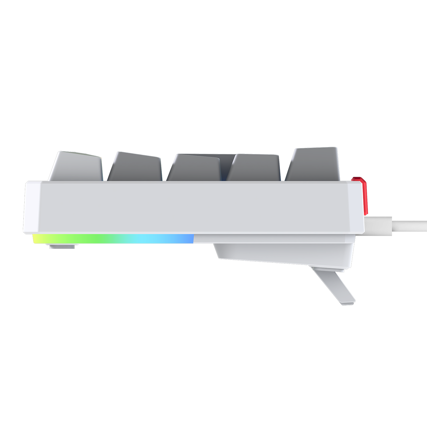 YORU MINI Beyaz/Gri OUTEMU Red Switch Mekanik Gaming Oyuncu Klavye