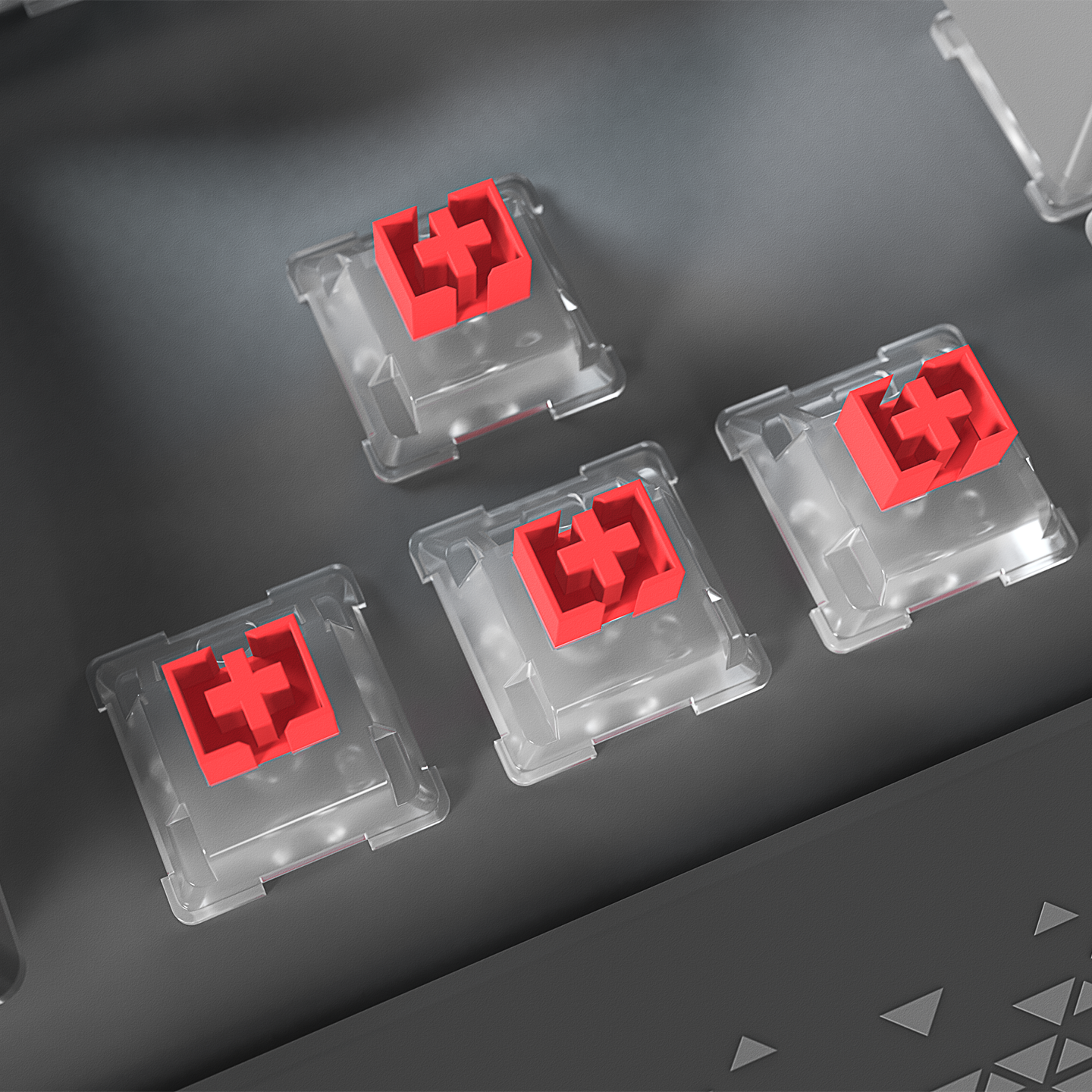 Carbon Pro Gri/Siyah Wireless OUTEMU Red Switch Gaming Oyuncu Klavyesi - Rampage