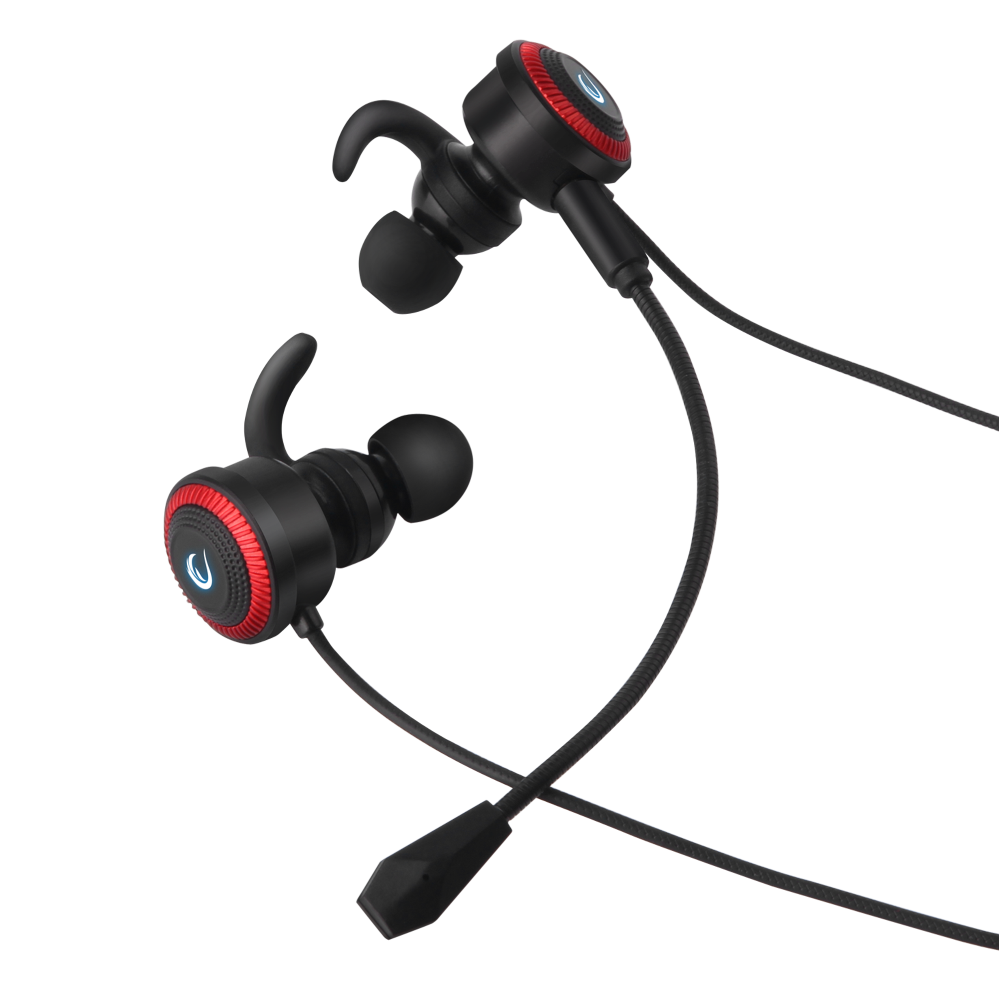 Rm-K34 Flash Type-C Telefon Uyumlu Kulak İçi Mikrofonlu Oyuncu Kulaklık-Kırmızı