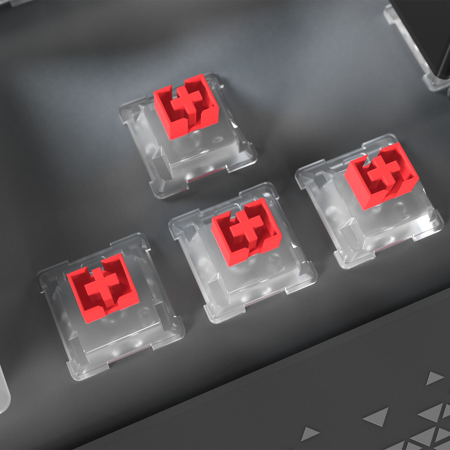 Carbon Pro Siyah/Gri Wireless OUTEMU Red Switch Gaming Oyuncu Klavyesi - Rampage