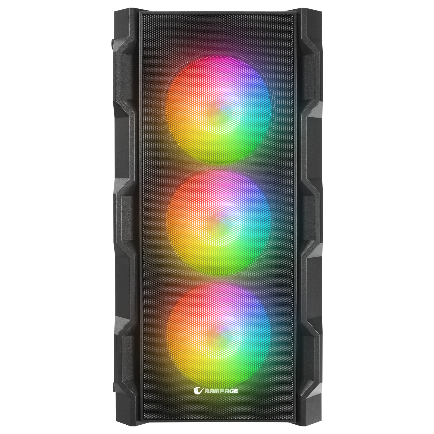WOON Mesh 650W 80+ BRONZE Temper Camlı Mid-T Siyah Oyuncu Kasası - Rampage