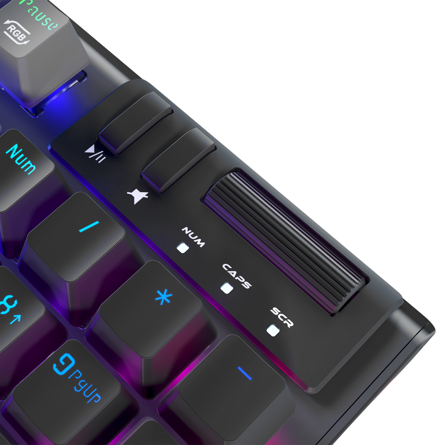 Carbon Pro Siyah/Gri Wireless OUTEMU Red Switch Gaming Oyuncu Klavyesi - Rampage