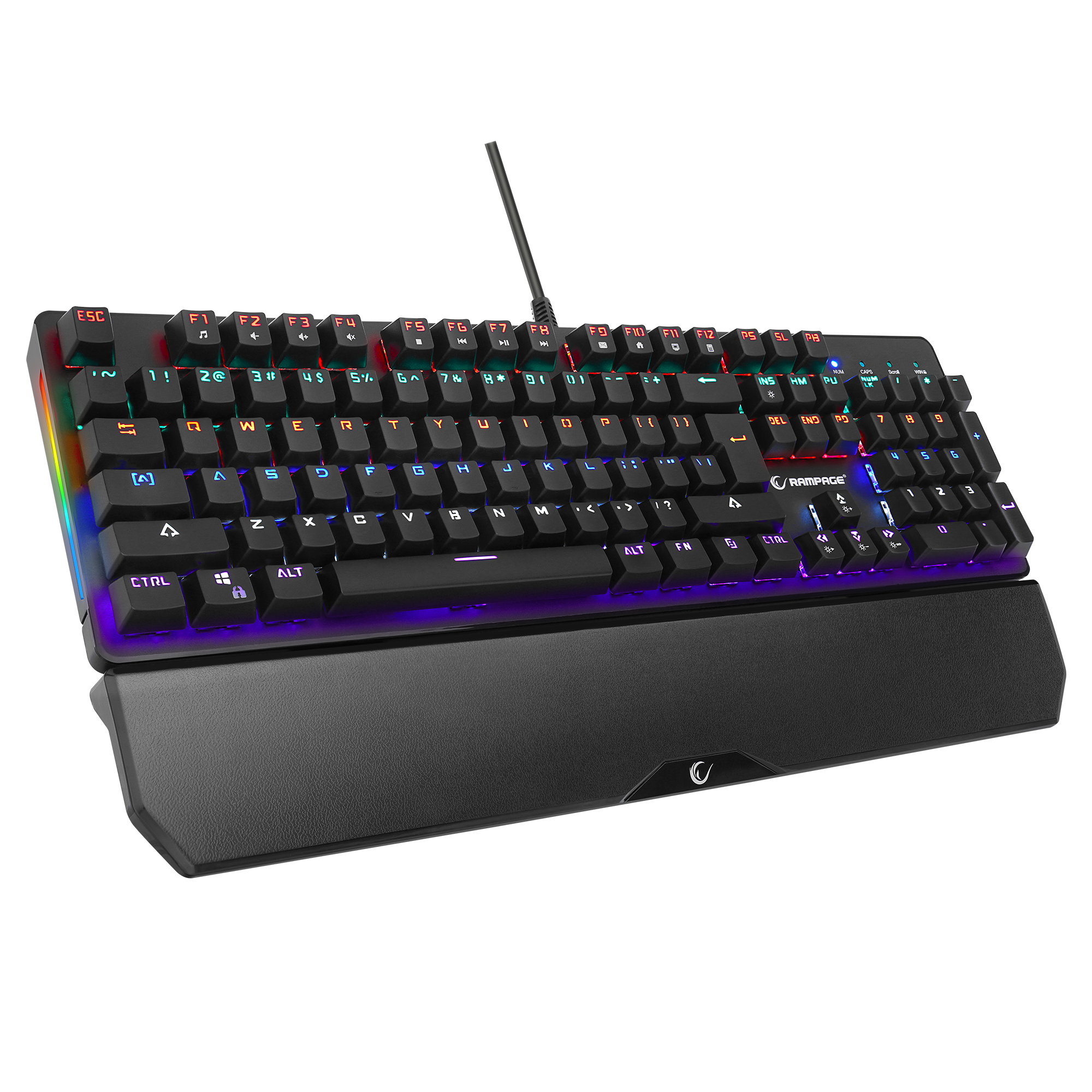 KB-R86 UMBRA Siyah Red Switch US Layout Mekanik Gaming Oyuncu Klavye
