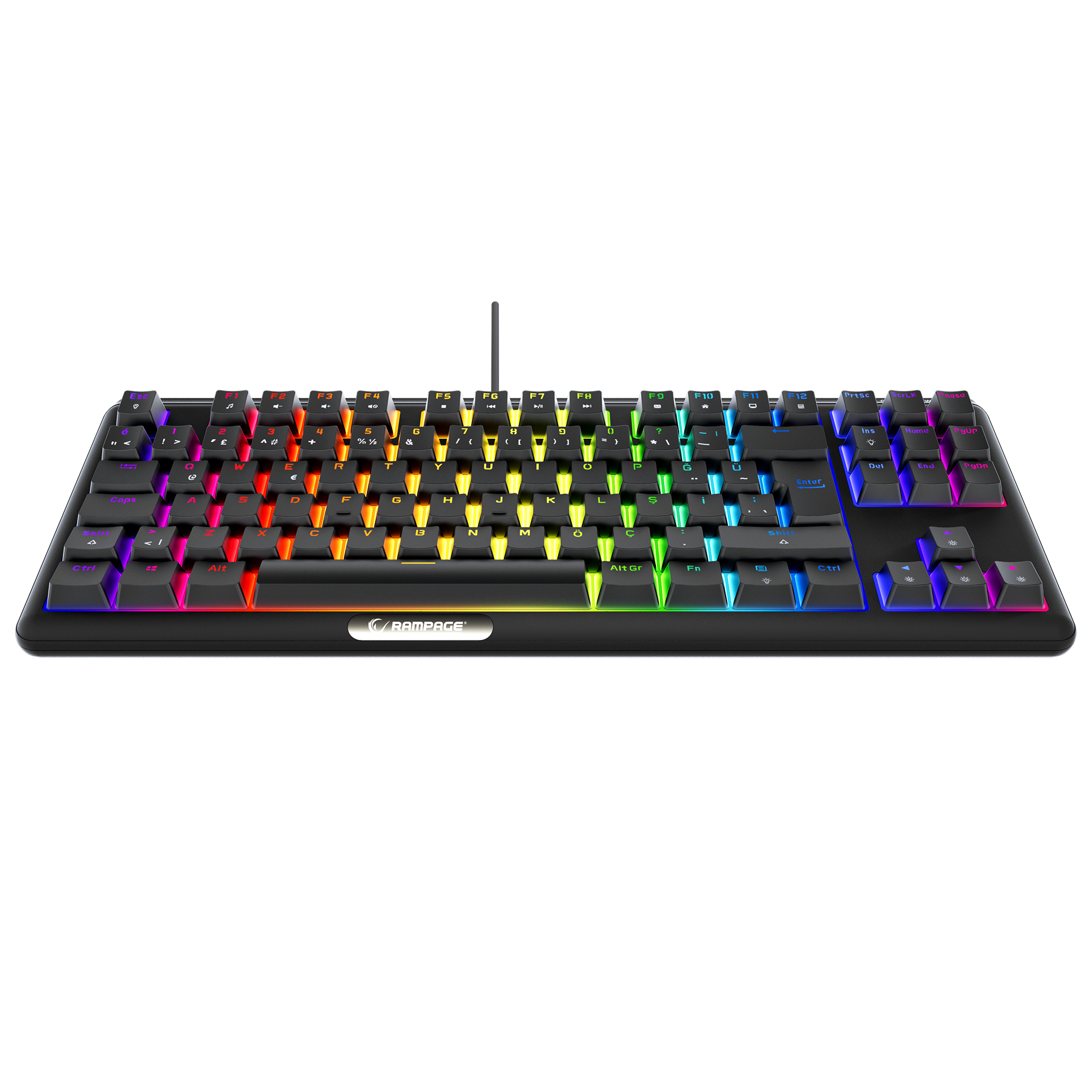 CLAW Siyah TKL RED SWITCH Mekanik Gaming Oyuncu Klavyesi - Rampage