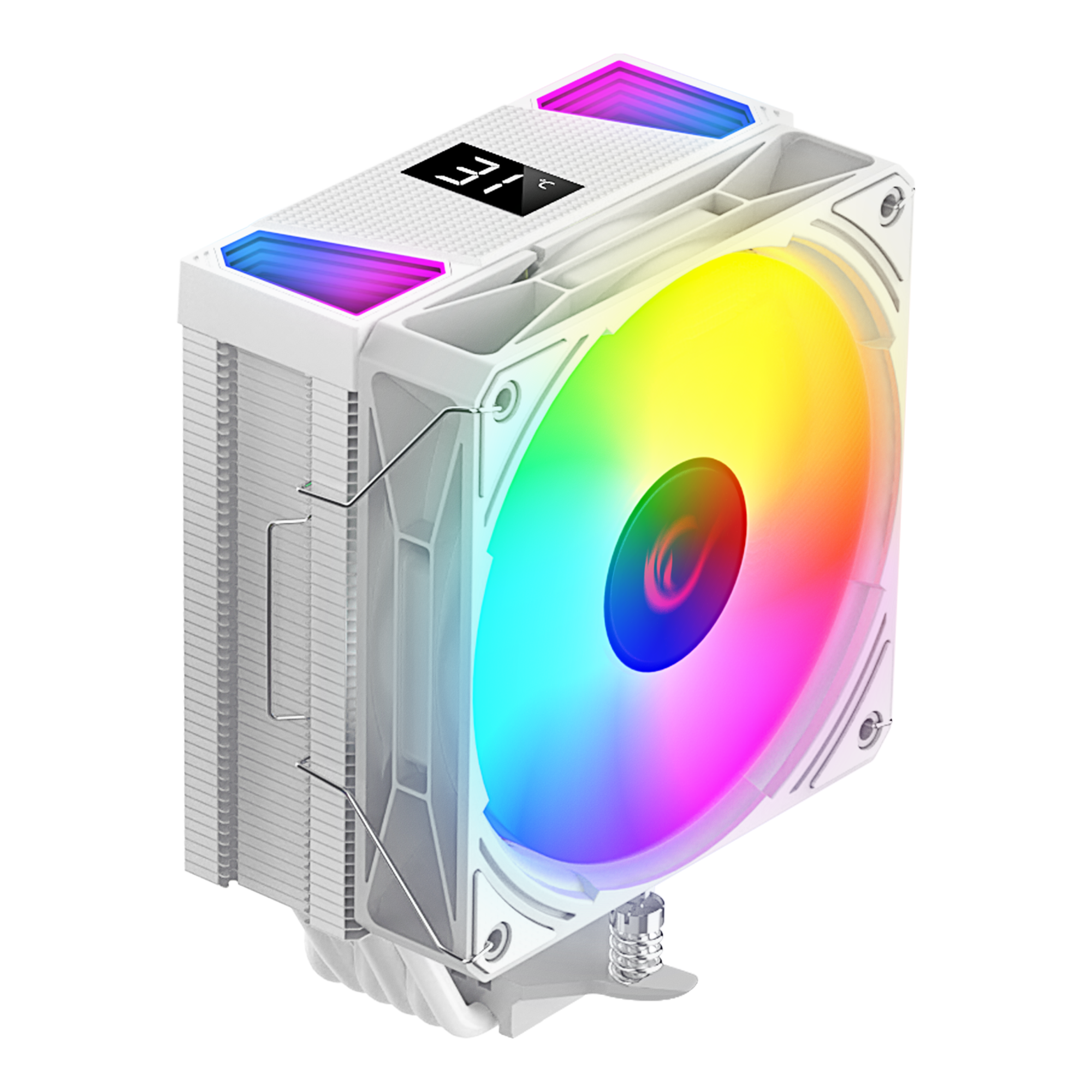 OCTAGON C70 Beyaz Göstergeli AM5/LGA1700 Uyumlu Hava Soğutmalı CPU Fan - Rampage