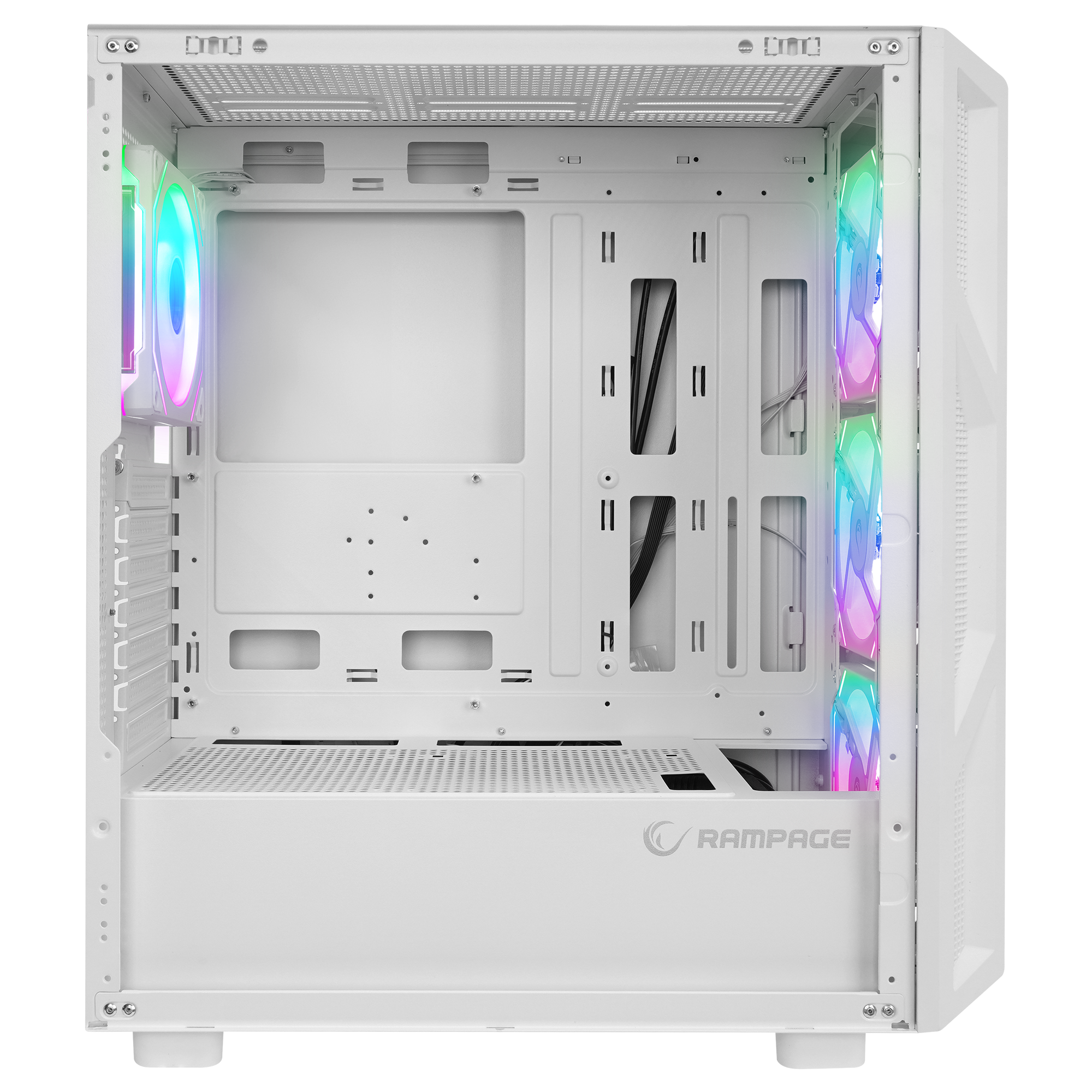 HUMBLE Beyaz Mesh 650W 80 Plus Bronze ATX Mid-T Gaming Oyuncu Kasası - Rampage