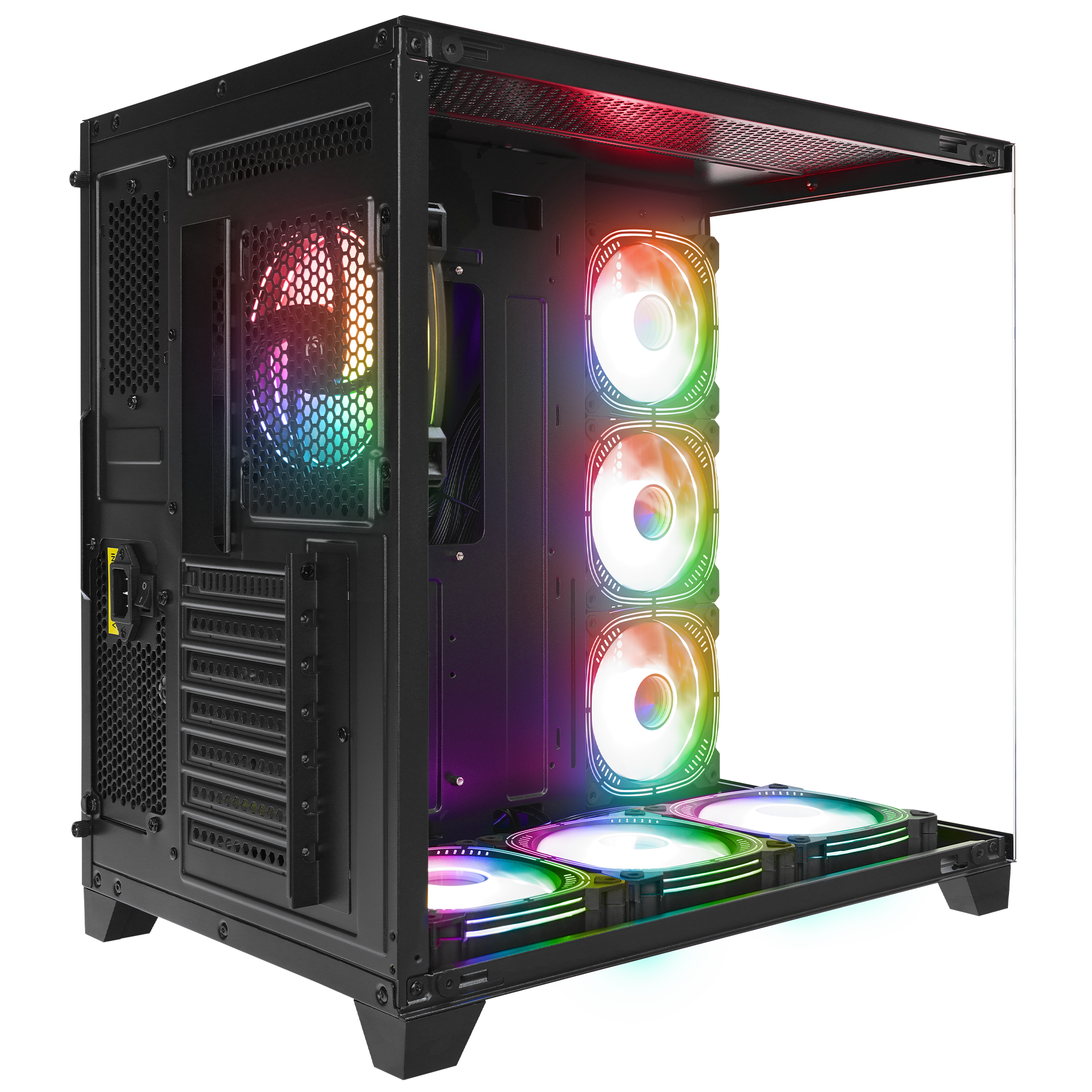 ARCTURUS Temperli Camlı 750W 80 Plus Bronze Siyah ATX Mid-T Gaming Oyuncu Kasası