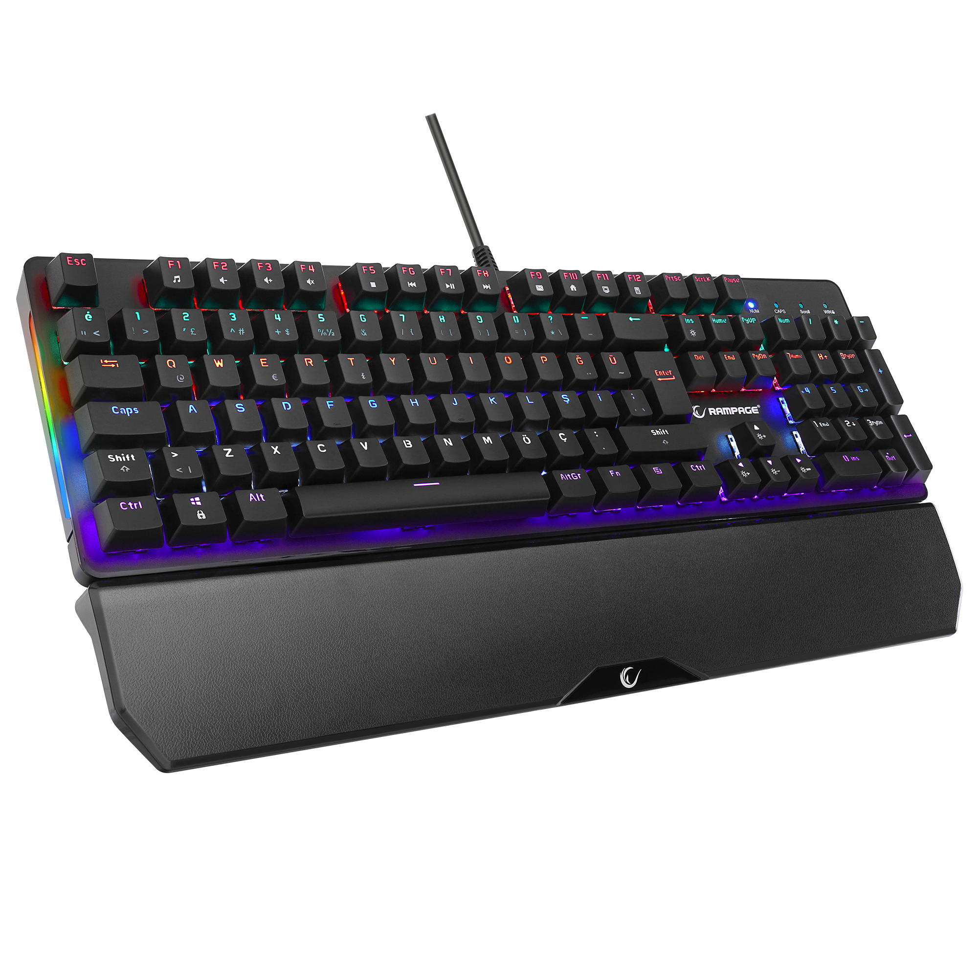 KB-R86 UMBRA Siyahı Red Switch Mekanik Gaming Oyuncu Klavye - Rampage