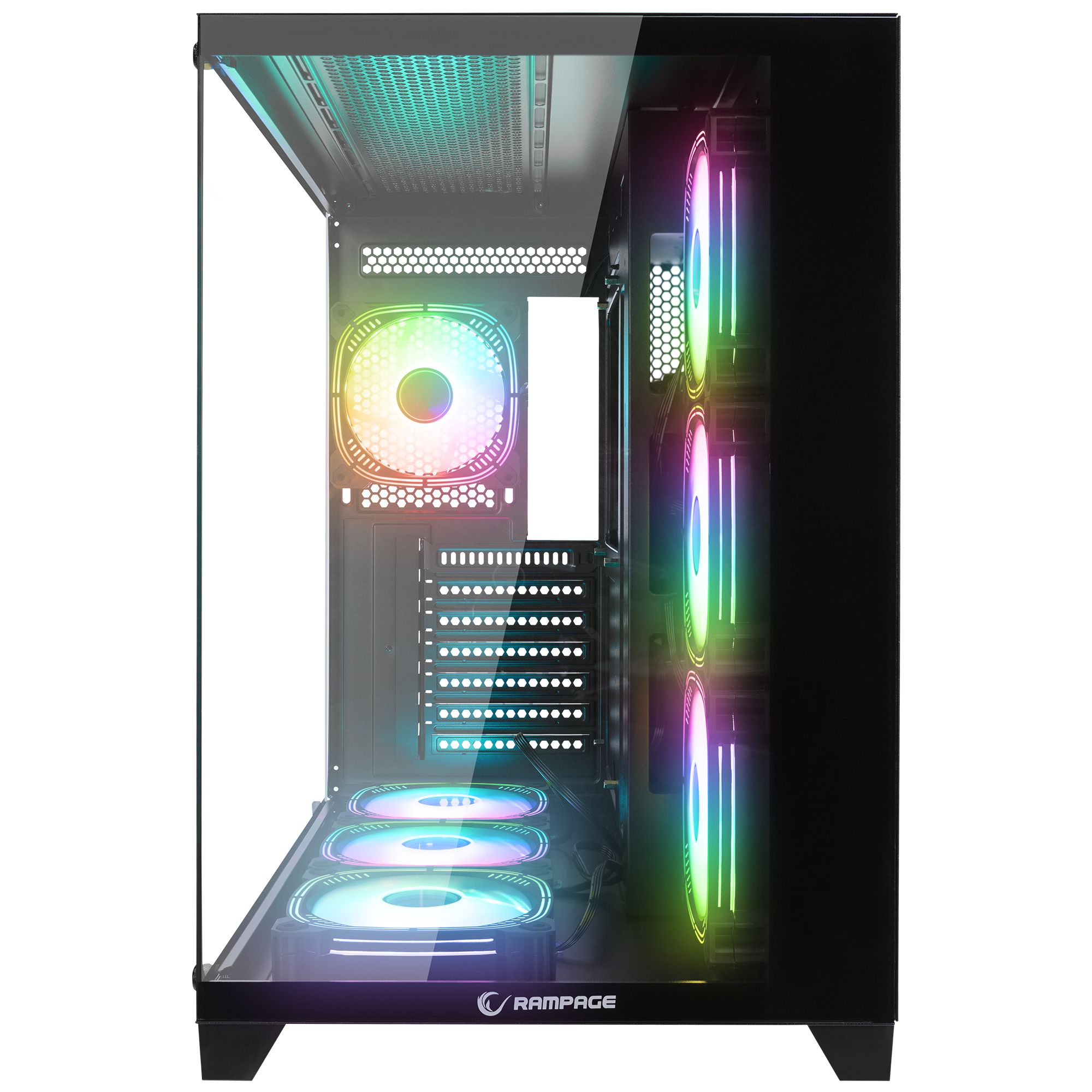 ARCTURUS Temperli Camlı 750W 80 Plus Bronze Siyah ATX Mid-T Gaming Oyuncu Kasası