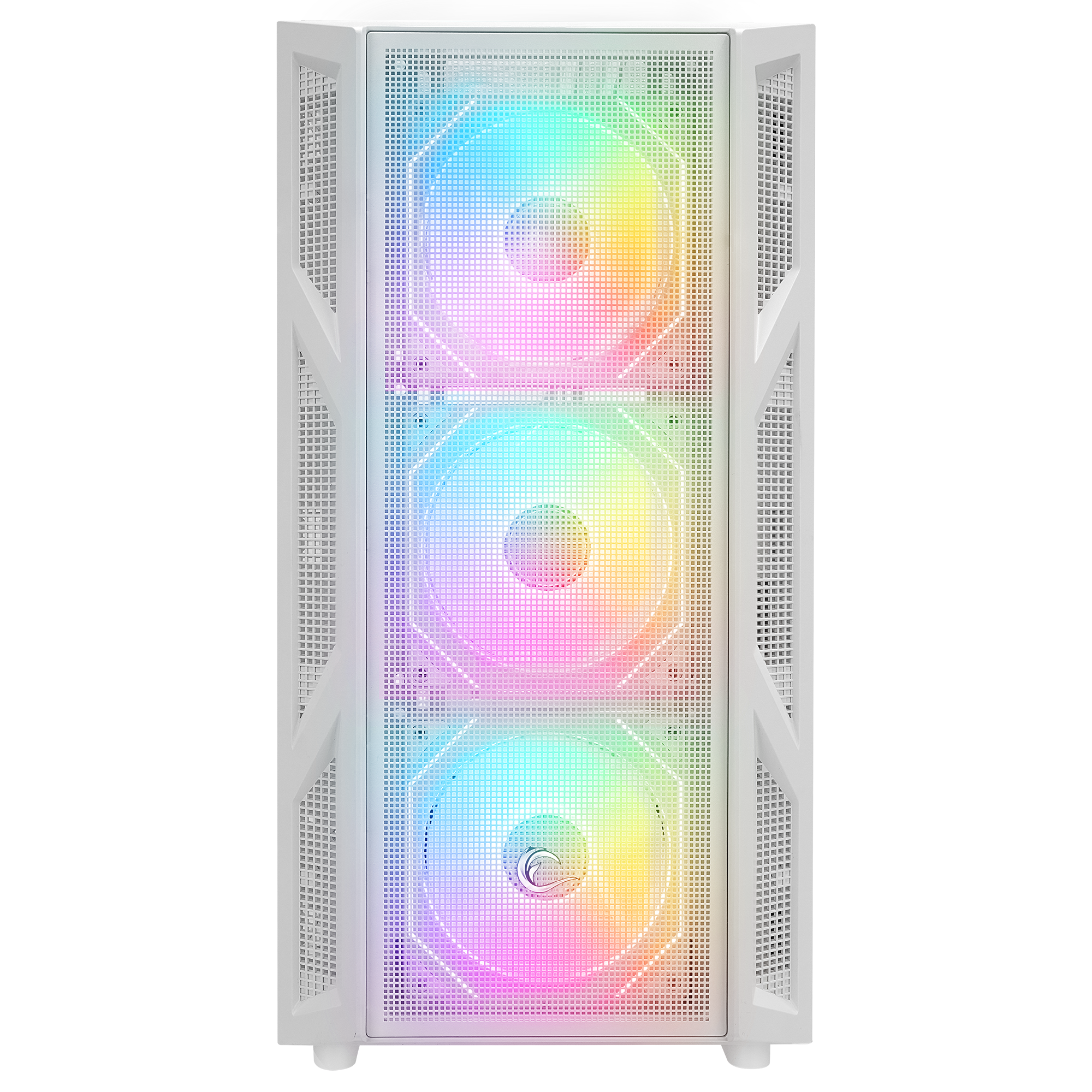 HUMBLE Beyaz Mesh 650W 80 Plus Bronze ATX Mid-T Gaming Oyuncu Kasası - Rampage